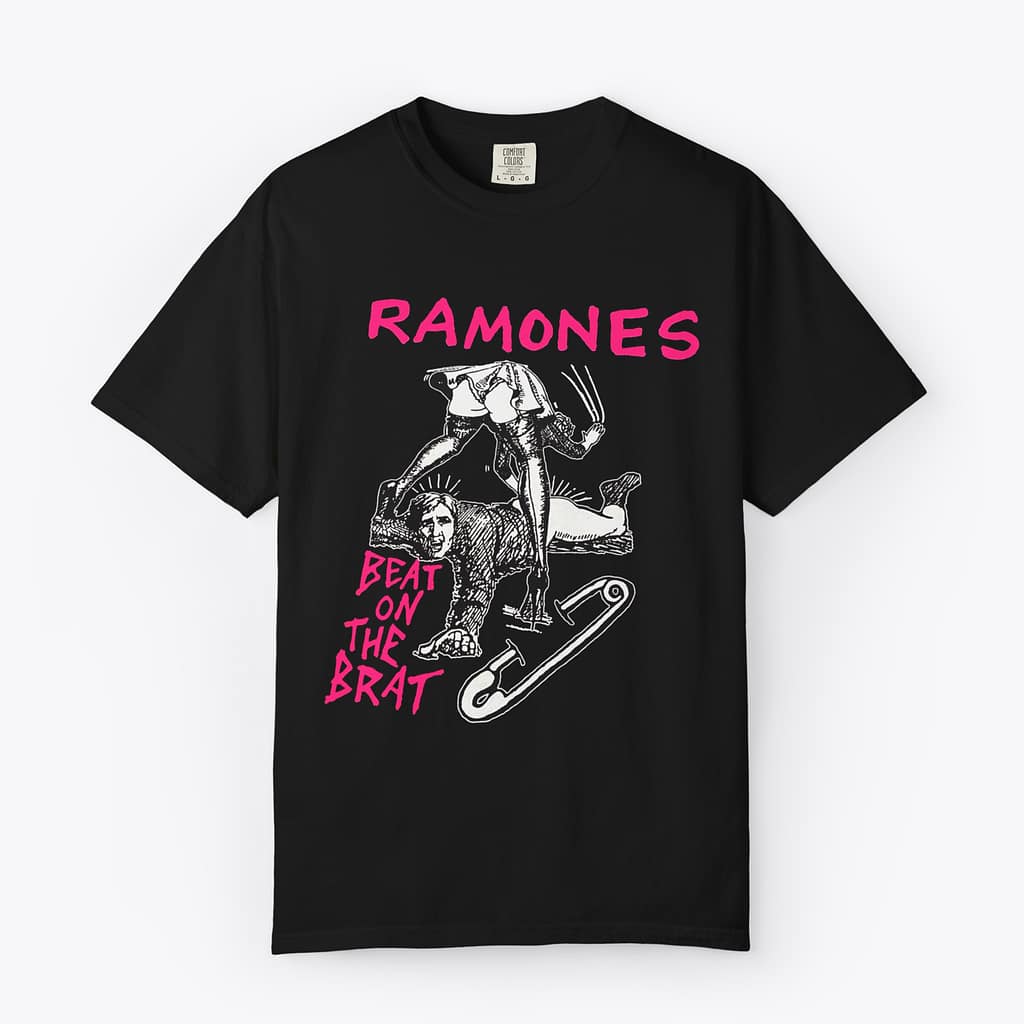 The Ramones Beat the Brat vintage 1970s punk rock band Comfort Colors t-shirt