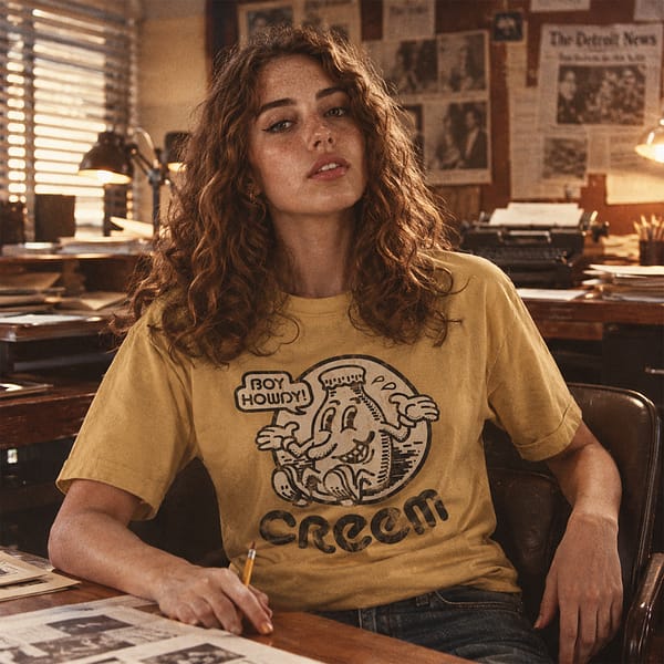 Creem Magazine vintage rock and roll music logo graphic t-shirt