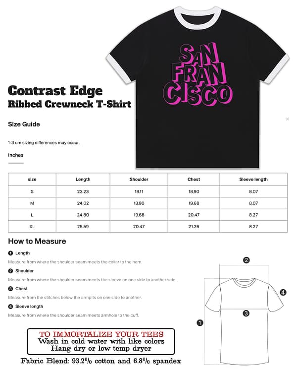 Tiger Head – Vintage Ringer Tee - Image 3